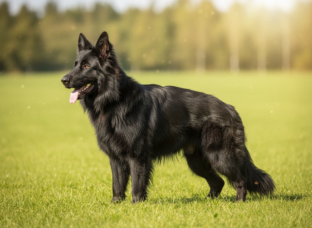 Deutscher Schäferhund Schwarzer langhaar