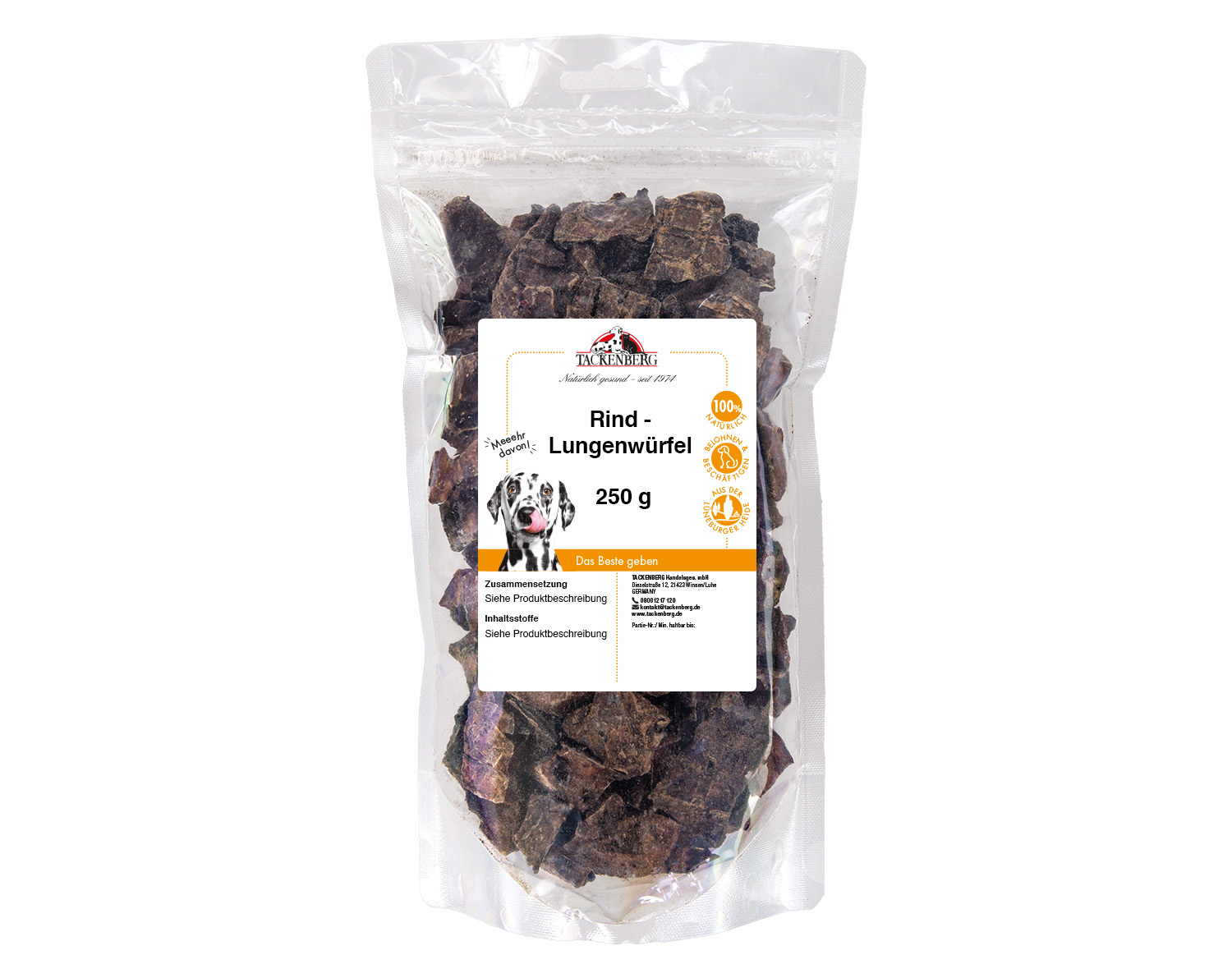 Lungenwürfel vom Rind