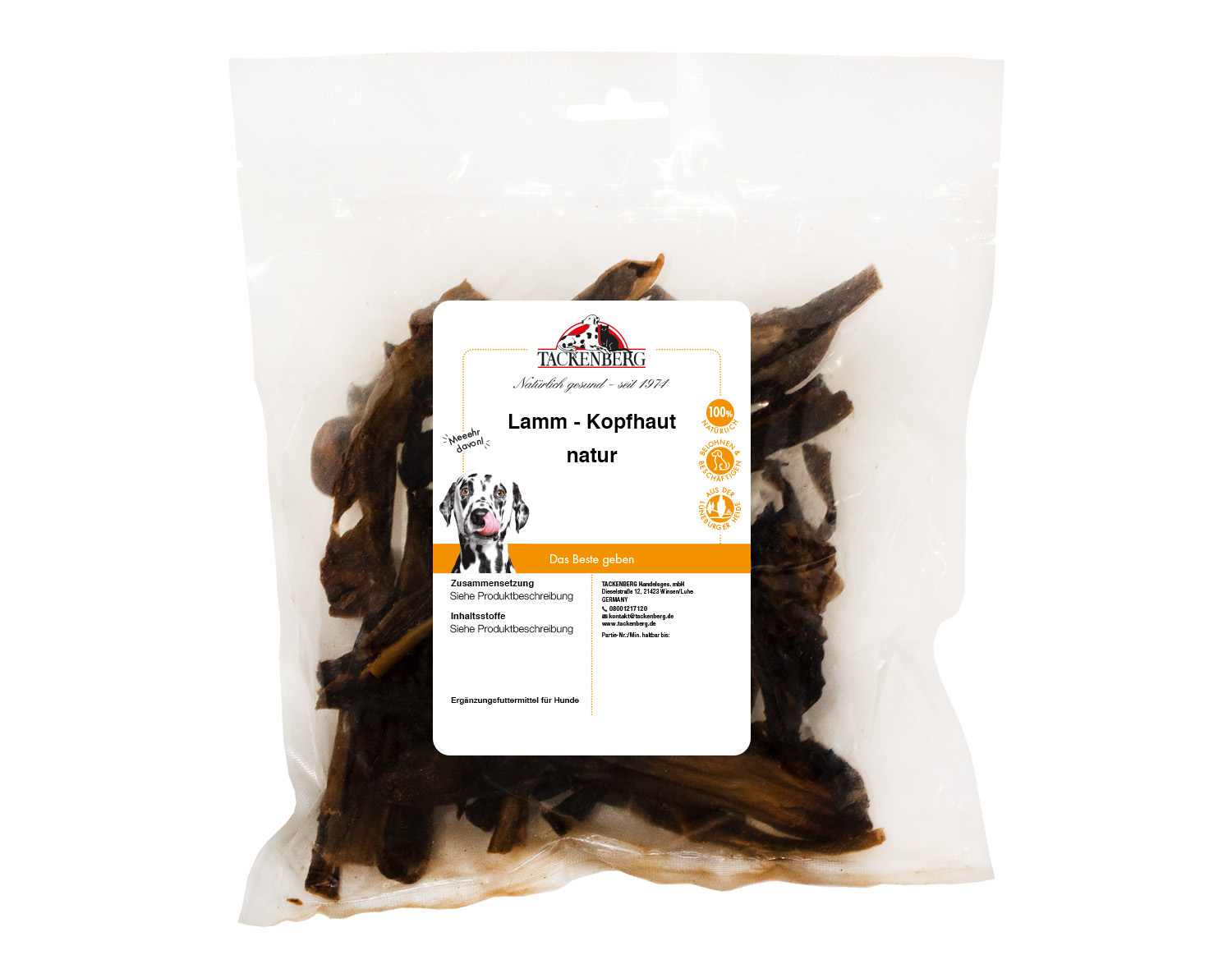 Lammkopfhaut, naturbelassen